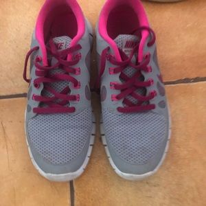 Pink & Gray Nikes
